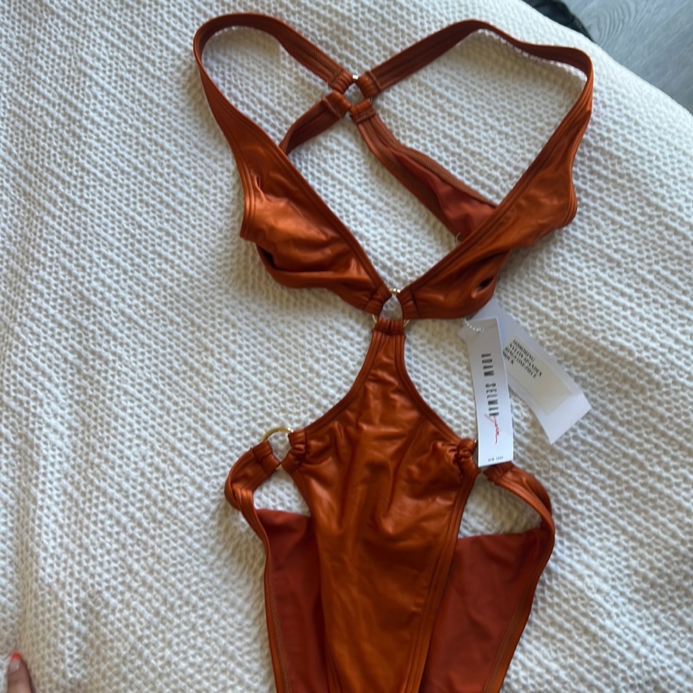 Adam Selman one piece swimsuit NWT